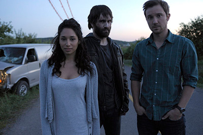 Meaghan Rath, Sam Witwer, and Sam Huntington