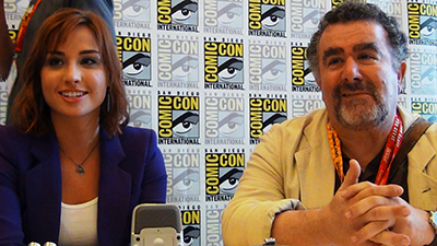 Allison Scagliotti and Saul Rubinek - photo by Christiane Elin