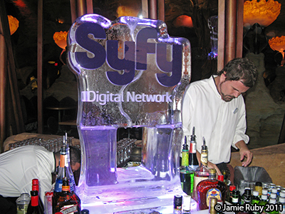 Syfy ice sculpture