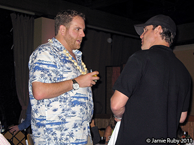 Josh Gates and Eddie McClintock