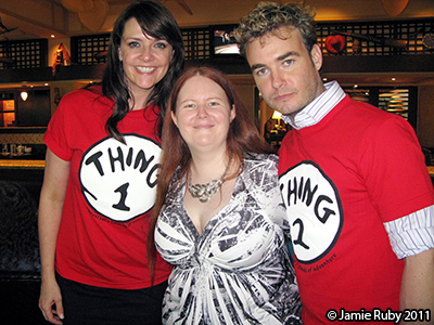 Amanda Tapping, Jamie Ruby, and Robin Dunne
